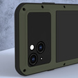 Love Mei Case for iPhone 14, armored with glass, green