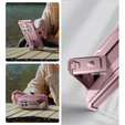 Armored case for OnePlus 12, Dexnor Full Body (Two Frames), pink