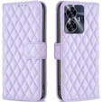 Flip case for Realme C55, Wallet, BINFEN COLOR, purple