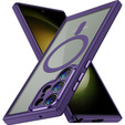 Case for Samsung Galaxy S23 Ultra, ERBORD Impact Guard, MagSafe, dark purple