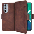 Flip case for Motorola Edge 30 Pro, Card Slot, brown
