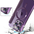 Flip case for iPhone 14 Pro Max, RFID Wallet MagSafe CamShield, purple