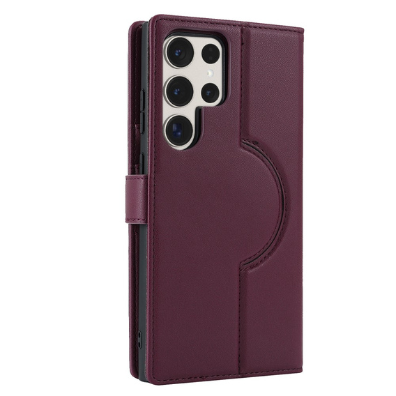 Flap case for Samsung Galaxy S23 Ultra, Wallet, for MagSafe, maroon