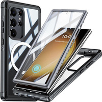 Case for Samsung Galaxy S24 Ultra, Shockproof, with screen film, for MagSafe, black