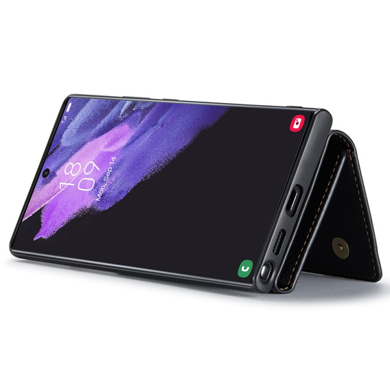 Case for Samsung Galaxy S22 Ultra 5G, DG.MING 2in1, black