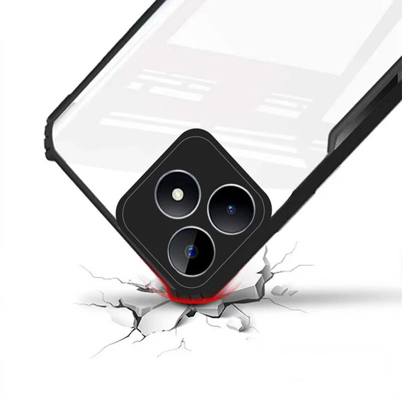 Case for Realme Note 50, AntiDrop Hybrid, black