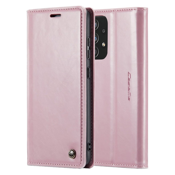 CASEME flip case for Samsung Galaxy A33 5G, Waxy Textupink, pink