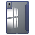 Case for Lenovo Idea Tab 11" 2025 TB336FU TB336ZU, with transparent back and stylus holder, navy blue