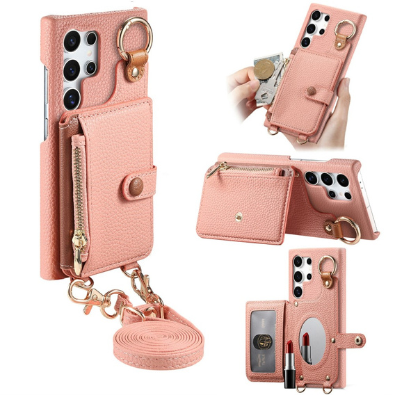 Case for Samsung Galaxy S25 Ultra, GKK Leather, black