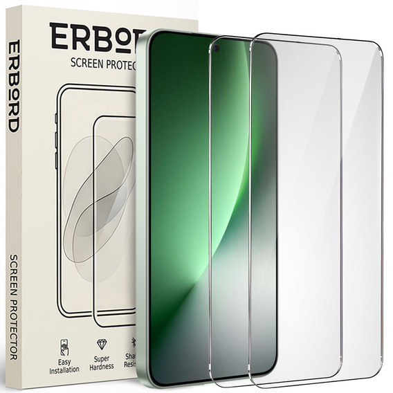 2x ERBORD 9H Hard Glass Tempered Glass for Honor Magic 8 Lite