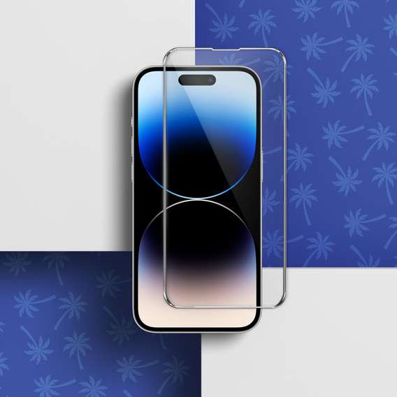 Diamond Palm Tempered Glass for iPhone 14 Pro Max