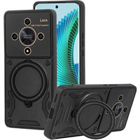 Armored Case for Honor Magic 6 Lite 5G, Magnetic Ring, black