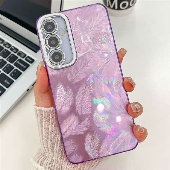 Case for Samsung Galaxy A36 5G / A56 5G, Feather, purple