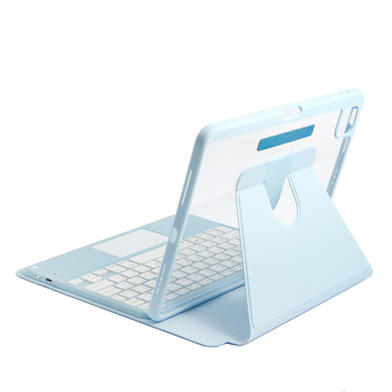 Case + keyboard iPad Air 10.9 4 2020 / 5 2022 / iPad Pro 11 2022 / 2021 / 2020, Touchpad Pen Slot, blue