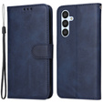 Flip case for Samsung Galaxy A34 5G, Leather Wallet, dark blue