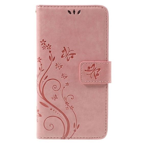 Flip case for Samsung Galaxy J5 2016, Butterfly, pink