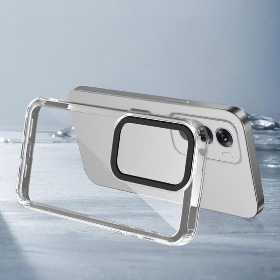 Case for Oppo A80, Fusion Hybrid, transparent