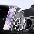 Case for iPhone 13, Electro MagSafe, purple + Screen Glass