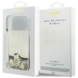 GUESS Liq. Glitter 4 Charms case for iPhone 17 Pro