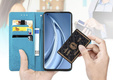 Flip case for Motorola Moto G85, Mandala, blue