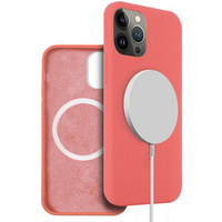 Case for iPhone 13 Pro, Silicone MagSafe, pink