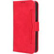 Flip case for Honor 90 Lite 5G, Card Slot, red