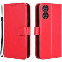 Flip case for TCL 40 NxtPaper, Crazy Horse Wallet, red