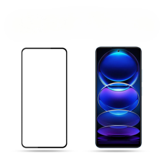 Mocolo Full Glue Tempered Glass for Xiaomi Poco X5 Pro 5G, black frame