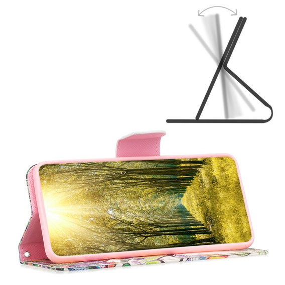 Flip case for Motorola Moto G53 5G / G23 / G13, Wallet, tree of life, white