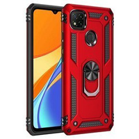 Armor Case for Xiaomi Redmi 9C, Nox Case Ring, red