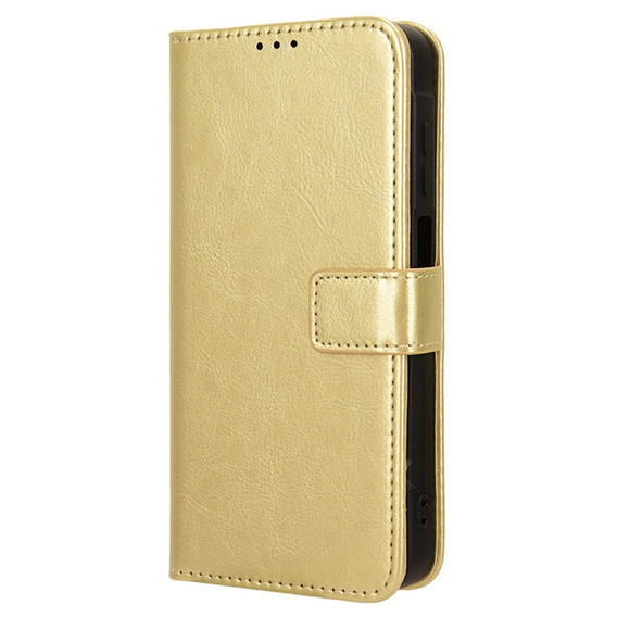 Flip case for Samsung Galaxy A26, Crazy Horse Wallet, gold