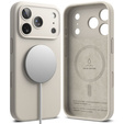 Ringke case for iPhone 17 Pro Max, Silicone Magnetic MagSafe, Stone