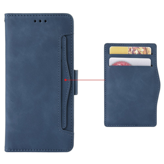 Flip case for Samsung Galaxy S23 FE, Card Slot, blue