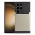 Case for Samsung Galaxy S24 Ultra, ERBORD MagProtect Slide Camera, gold