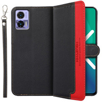 Flip case for Motorola Edge 30 Neo 5G, KHAZNEH RFID, Dual Color, black