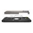 Spigen case for iPhone 16, Tough Armor Mag MagSafe, grey + 9H Tempered Glass
