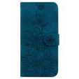 Flip case for Oppo A60, Lily Flower, dark blue