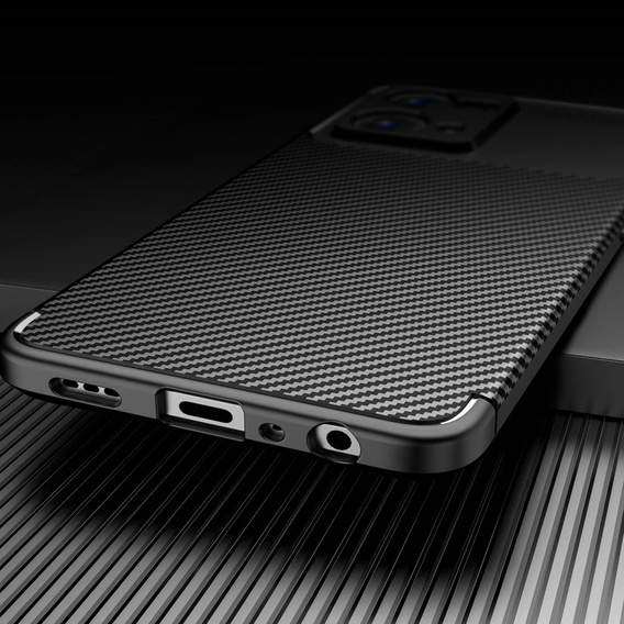 Case for Oppo Reno7 4G, Carbon Gel, black
