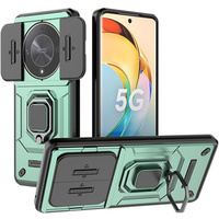 Case for Honor Magic 6 Lite 5G, KickStand Camera Lens, green