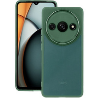 Silicone case for Xiaomi Redmi A3, with camera protection, transparent / green
