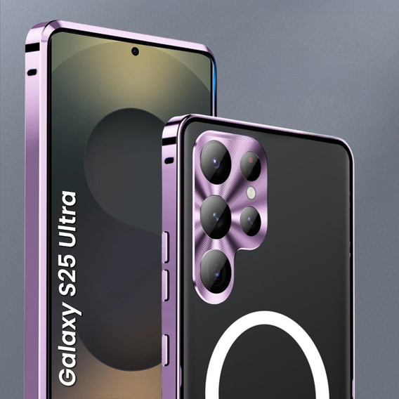 Camera Protection Case for Samsung Galaxy S25 Ultra, CamShield MagSafe, purple