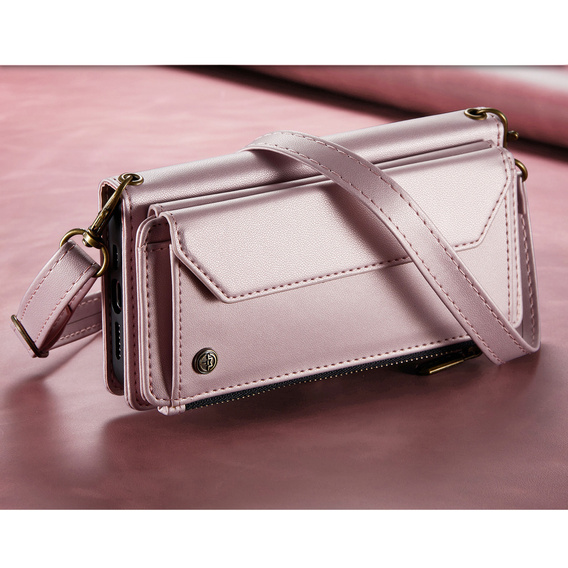 CASEME RFID Leather Wallet Case for Samsung Galaxy S26, pink