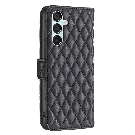 Flip case for Samsung Galaxy M15 5G, Wallet, BINFEN COLOR, black