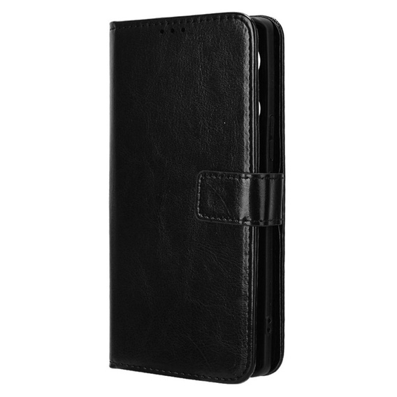 Flip case for Infinix Note 40 Pro, Crazy Horse Wallet, black