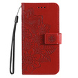 Flip case for Xiaomi Redmi Note 12 4G, Mandala Flower, red