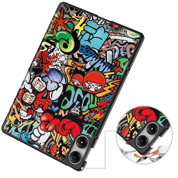 Case for Xiaomi Redmi Pad Pro / Xiaomi Poco Pad, Smartcase, graffiti