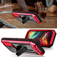 Case for iPhone 15 Pro, R-JUST CamShield Slide, armoured, red / black