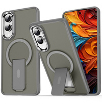 Case for Samsung Galaxy S25 Edge, Kickstand Matt Case, for MagSafe, titanium grey