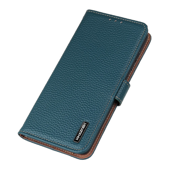 KHAZNEH RFID case for Xiaomi Poco F6, Litchi Texture, green