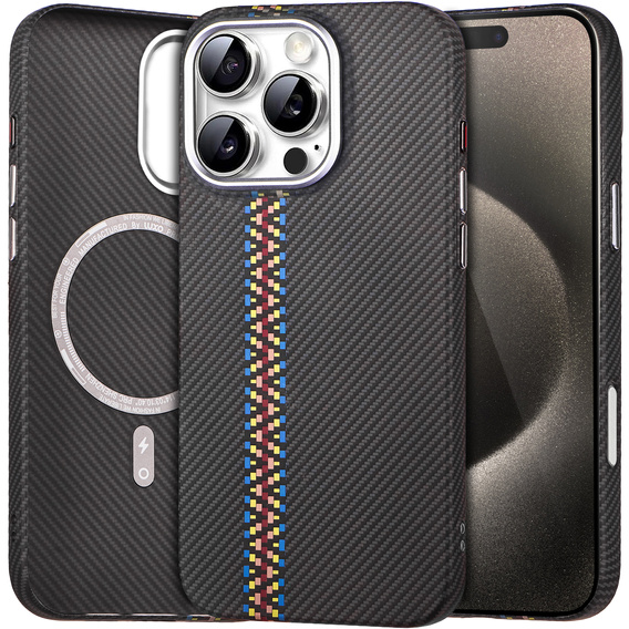 MagSafe's iPhone 15 Pro Max Case, Carbon Fiber, black